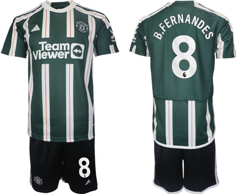 Men 2023-2024 Club Manchester United away green #8 Soccer Jersey->customized soccer jersey->Custom Jersey